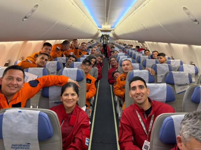 Con Mar�a Bevacqua, viajaron los brigadistas a Venezuela